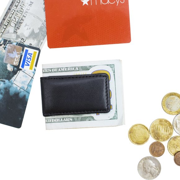 Leather Magnetic Money Clip, Handmade Money Clip, Super Strong Magnet Money Clip - Picture 6 of 7
